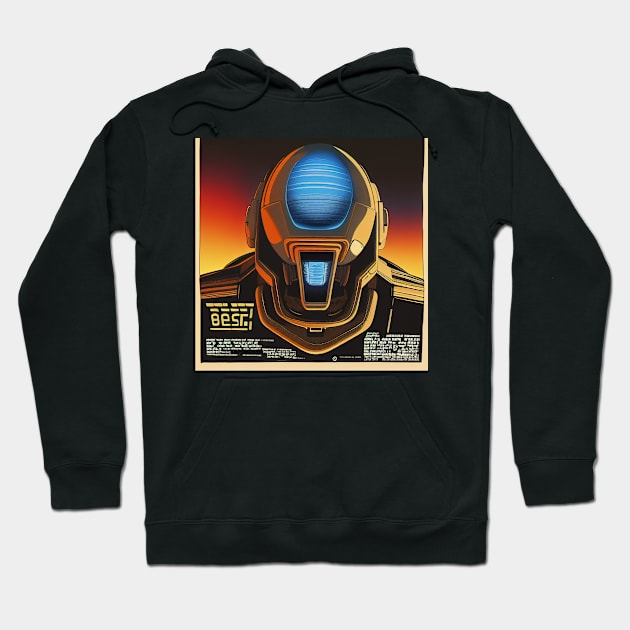 Vintage Robot Movie Poster Hoodie by BAYFAIRE